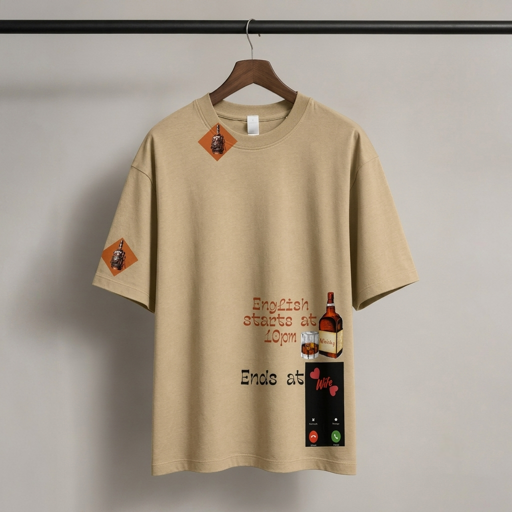 Hubby Vibes Cotton T-Shirt – Unisex | Soft & Comfortable Casual Wear