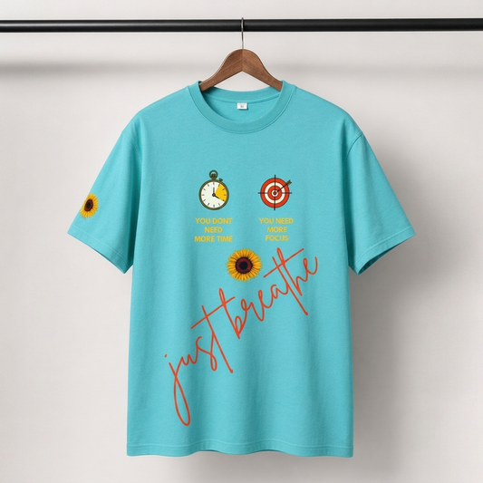 Just Breathe Cotton T-Shirt – Unisex | Soft & Comfortable Casual Wear