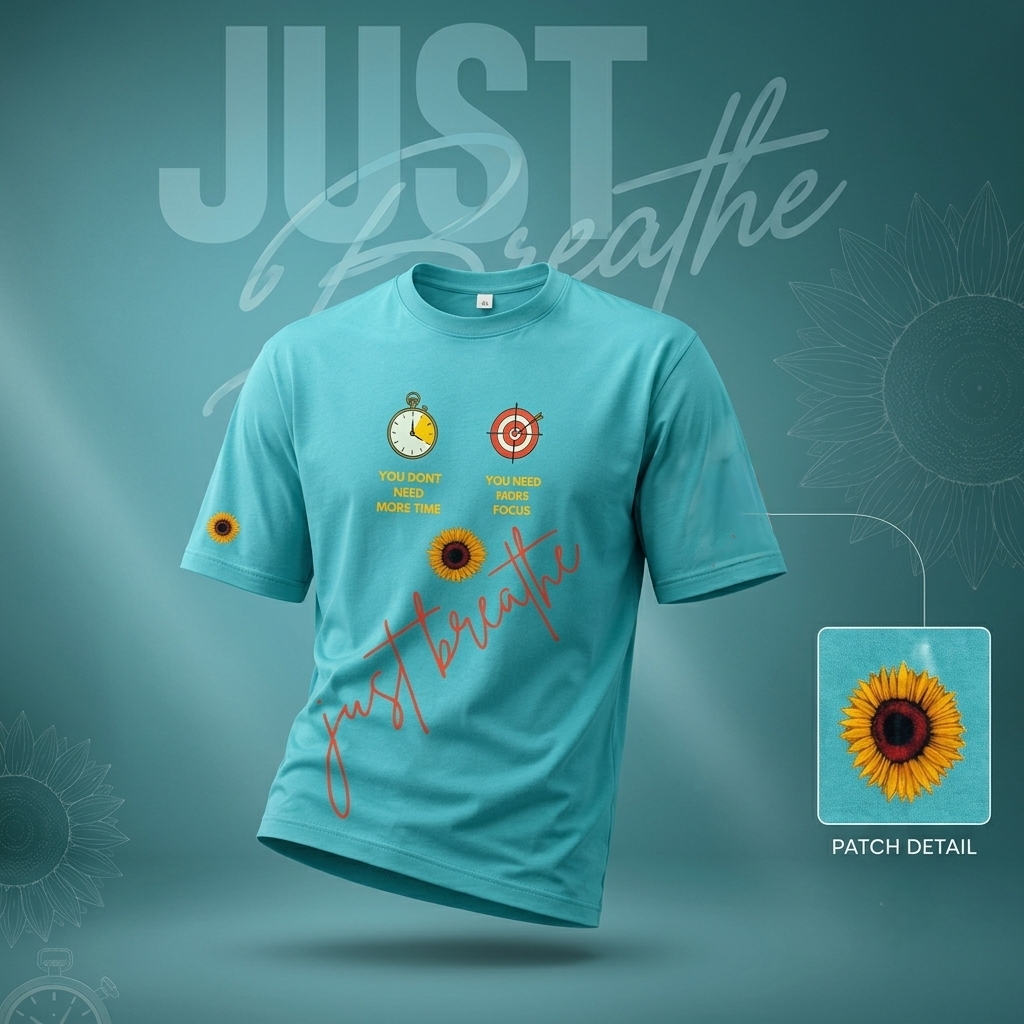 Just Breathe Cotton T-Shirt – Unisex | Soft & Comfortable Casual Wear