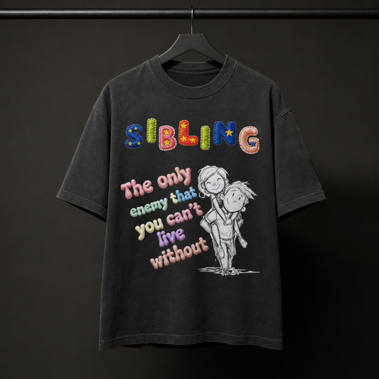 Siblings Love Cotton T-Shirt – Unisex | Soft & Comfortable Casual Wear