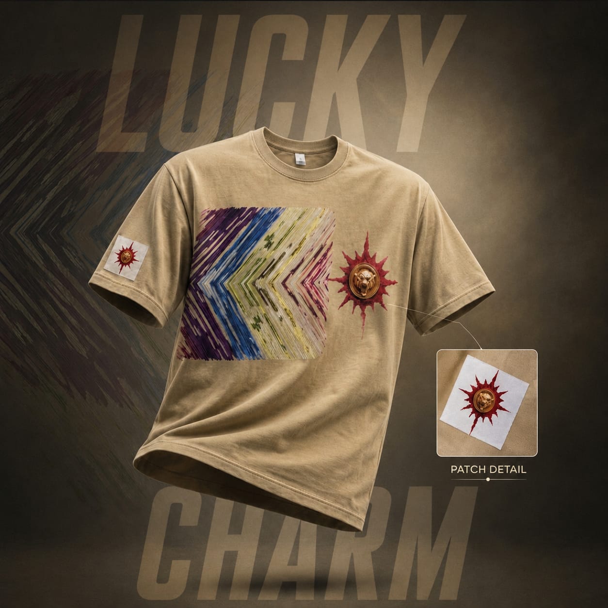 Lion sun lucky charm Cotton T-Shirt – Unisex | Soft & Comfortable Casual Wear