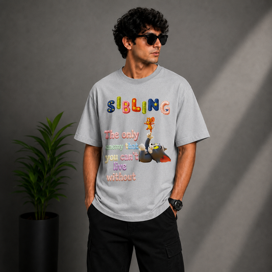 Siblings Love Cotton T-Shirt – Unisex | Soft & Comfortable Casual Wear