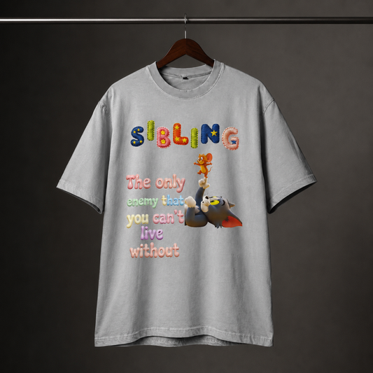 Siblings Love Cotton T-Shirt – Unisex | Soft & Comfortable Casual Wear