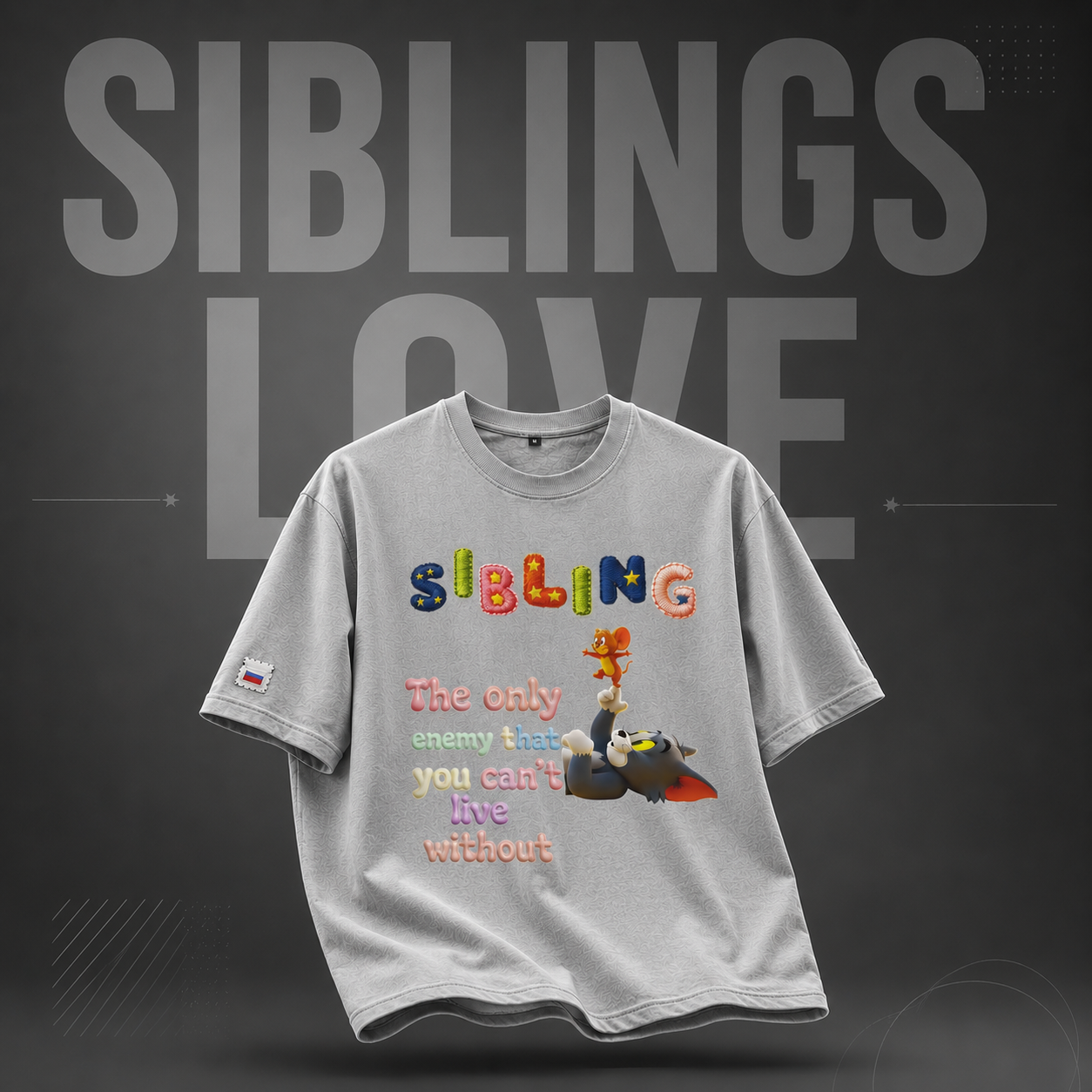 Siblings Love Cotton T-Shirt – Unisex | Soft & Comfortable Casual Wear